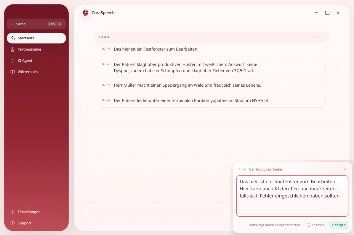 CuraSpeech Ansicht 1